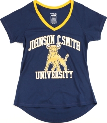 View Buying Options For The Big Boy Johnson C. Smith Golden Bulls S3 Womens V-Neck Tee