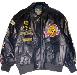 View Buying Options For The Big Boy Buffalo Soldiers Mens Leather Bomber Jacket