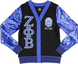 View Buying Options For The Big Boy Zeta Phi Beta Divine 9 S12 Sequins Cardigan