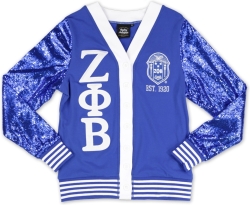 View Buying Options For The Big Boy Zeta Phi Beta Divine 9 S12 Sequins Cardigan