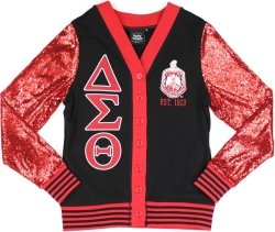 View Buying Options For The Big Boy Delta Sigma Theta Divine 9 S12 Sequins Cardigan