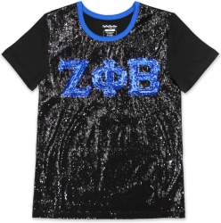 View Buying Options For The Big Boy Zeta Phi Beta Divine 9 S4 Sequins Tee