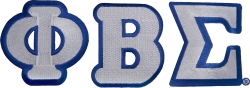 View Buying Options For The Phi Beta Sigma Large Letter Iron-On Patch Set