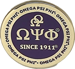 View Buying Options For The Omega Psi Phi Double Hooks Round Pin