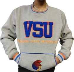 View Buying Options For The Buffalo Dallas Virginia State Trojans Chenille Crewneck Unisex Sweatshirt