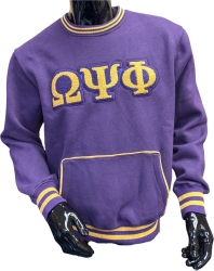 View Buying Options For The Buffalo Dallas Omega Psi Phi Chenille Crewneck Sweatshirt