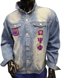 View Buying Options For The Buffalo Dallas Omega Psi Phi Denim Jacket