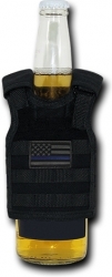 View Buying Options For The Rapid Dominance Thin Blue Line Tactical Mini Vest Bottle Koozie