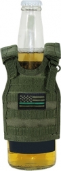 View Buying Options For The RapDom Thin Green Line Tactical Mini Vest Bottle Koozie