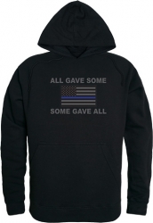 View Buying Options For The RapDom All Gave Some Thin Blue Line Flag Graphic Mens Pullover Hoodie
