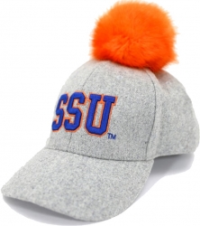 View Buying Options For The Big Boy Savannah State Tigers S148 Ladies Pom Pom Cap