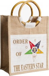 View Buying Options For The Eastern Star Pocket Jute Shopping Bag