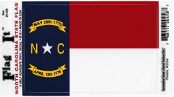 View Product Detials For The Innovative Ideas Flag It North Carolina State Flag Self Adhesive Vinyl Decal [Pre-Pack]