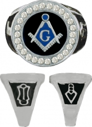 View Buying Options For The Mason Blue House Symbol Stone Crystal Ring