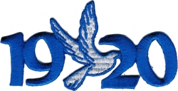 View Product Detials For The Zeta Phi Beta 1920 Dove Mascot Iron-On Patch