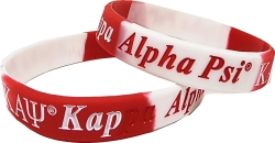 View Product Detials For The Kappa Alpha Psi Color Swirl Silicone Bracelet [Pre-Pack]