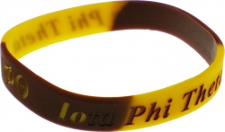 View Product Detials For The Iota Phi Theta Color Swirl Silicone Bracelet [Pre-Pack]