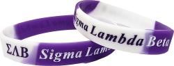 View Product Detials For The Sigma Lambda Beta Color Swirl Silicone Bracelet [Pre-Pack]