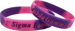 View Buying Options For The Sigma Lambda Gamma Color Swirl Silicone Bracelet [Pre-Pack]