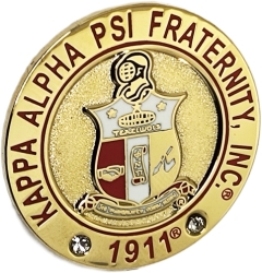 View Buying Options For The Kappa Alpha Psi Fraternity Inc. Rhinestone Round Lapel Pin