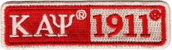View Buying Options For The Kappa Alpha Psi 1911 Split Bar Iron-On Patch