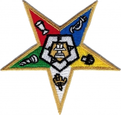 View Buying Options For The Eastern Star Symbol Iron-On Patch
