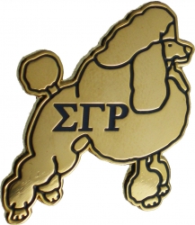 View Buying Options For The Sigma Gamma Rho Poodle Lapel Pin