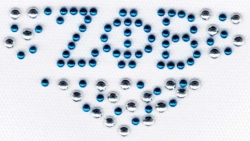 View Buying Options For The Zeta Phi Beta V-Shaped Collar Rhinestud Heat Transfer [Pre-Pack]