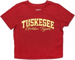 View Buying Options For The Big Boy Tuskegee Golden Tigers Foil Cropped Ladies Tee
