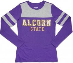 View Buying Options For The Big Boy Alcorn State Braves Ladies Long Sleeve Tee