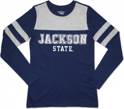 View Buying Options For The Big Boy Jackson State Tigers Ladies Long Sleeve Tee