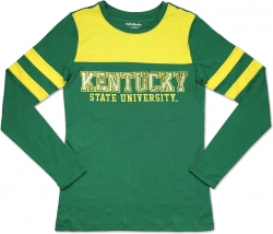 View Product Detials For The Big Boy Kentucky State Thorobreds Ladies Long Sleeve Tee