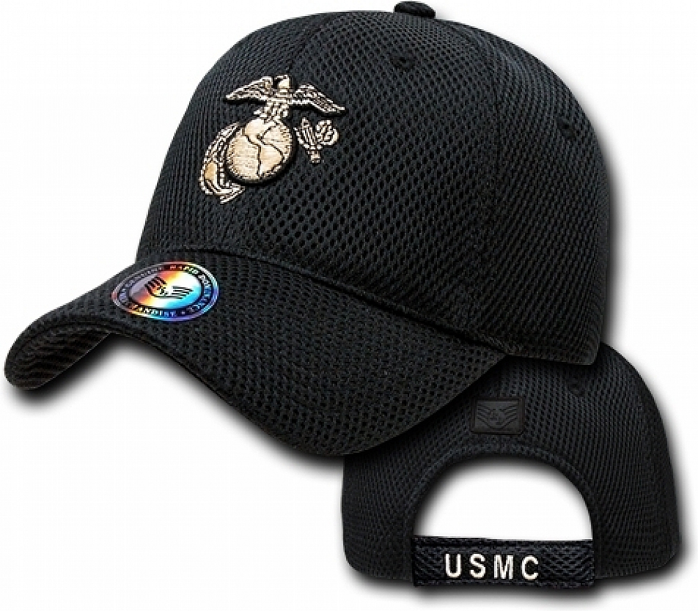 RapDom Marines Workout Mens Snapback Cap Grey//Black - Adjustable